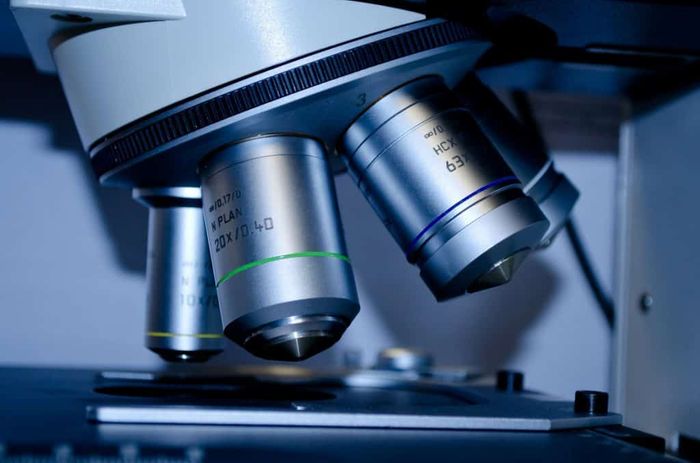 Mohs surgery microscope used for skin cancer treatment